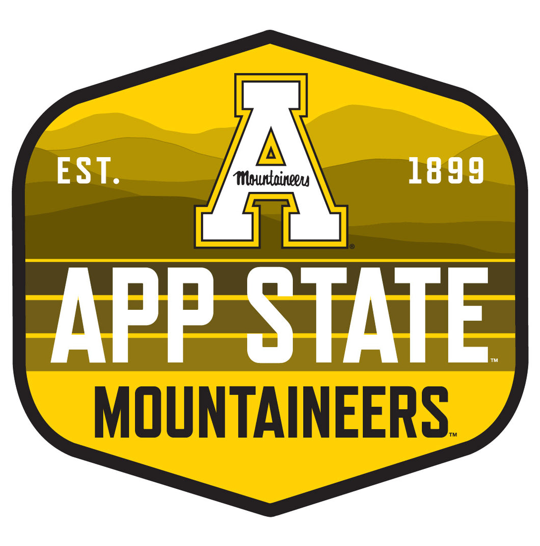 Appalachian State Scenic Background Vinyl Sticker/Magnet - Officially Licensed 