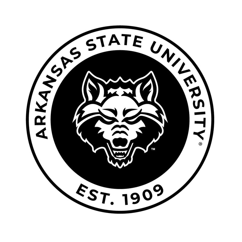 Arkansas State Officially Licensed Black Vinyl Decal Sticker Holographic Backing
