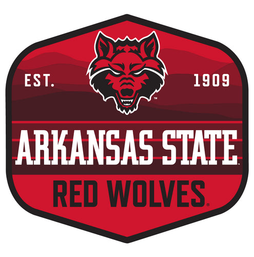 Arkansas State Scenic Background Vinyl Sticker/Magnet - Officially Licensed 