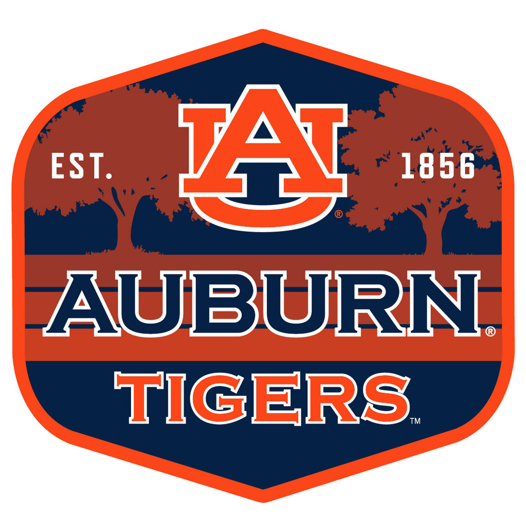 Auburn Tigers Scenic Background Vinyl Sticker/Magnet - Officially Licensed 