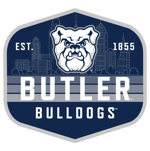 Butler Bulldogs Scenic Background Vinyl Sticker/Magnet - Officially Licensed 