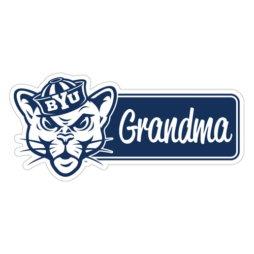 Brigham Young Cougars Proud Die Cut Decal Officially Licensed Collegiate Product 4-Inches Wide