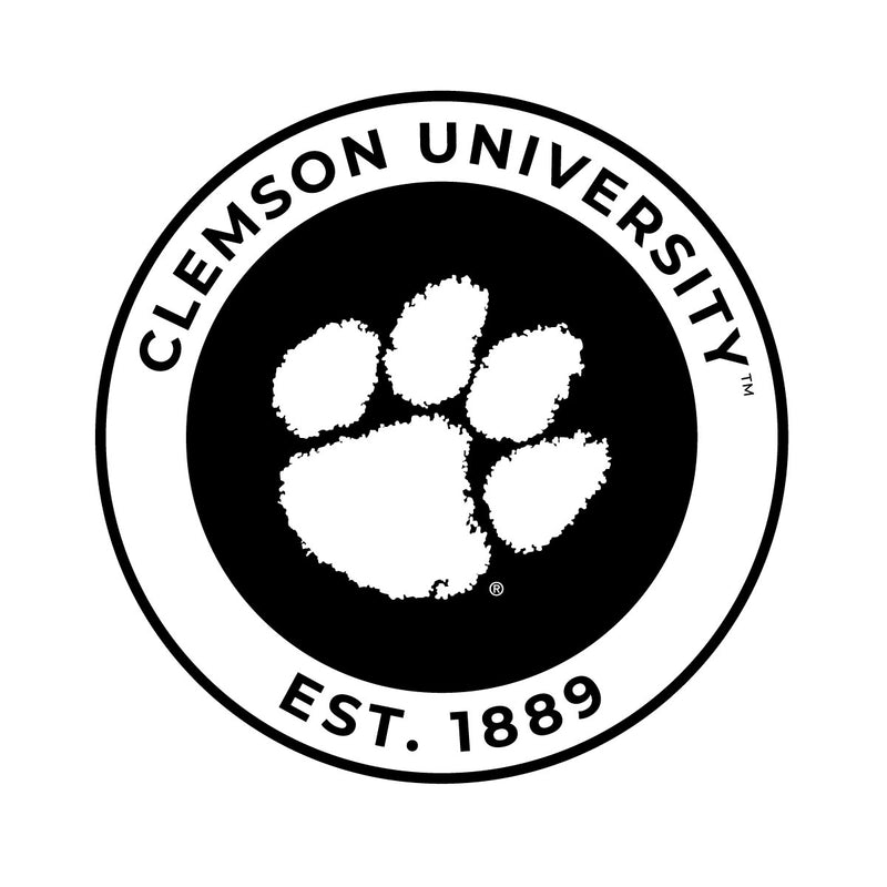 Clemson Tigers Officially Licensed Black Vinyl Decal Sticker Clear Backing