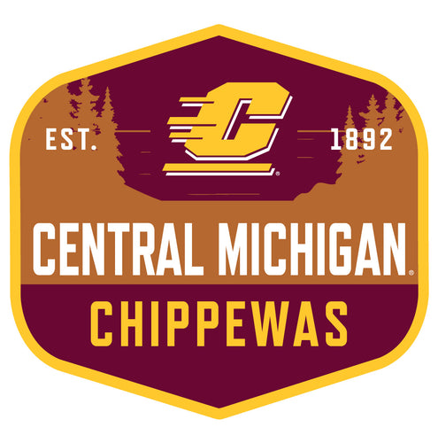 Central Michigan University Scenic Background Vinyl Sticker/Magnet - Officially Licensed 