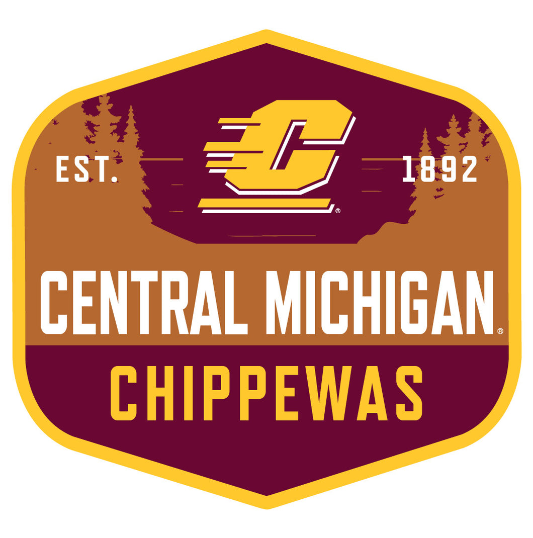 Central Michigan University Scenic Background Vinyl Sticker/Magnet - Officially Licensed 