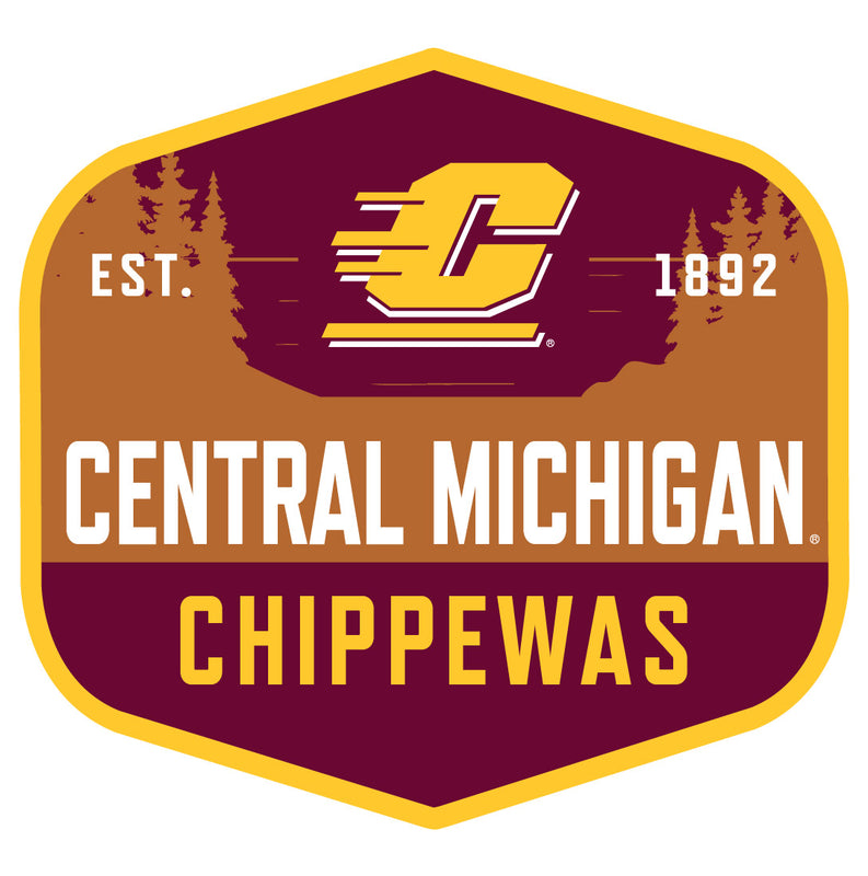 Central Michigan University Scenic Background Vinyl Sticker/Magnet - Officially Licensed 