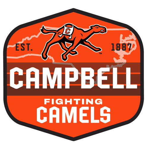 Campbell University Fighting Camels Scenic Background Vinyl Sticker/Magnet - Officially Licensed 