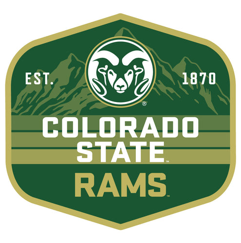 Colorado State Rams Scenic Background Vinyl Sticker/Magnet - Officially Licensed 