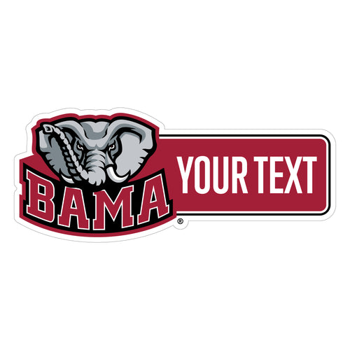 Alabama Crimson Tide Customizable Vinyl Sticker/Magnet Officially Licensed Collegiate Product 3-Inches Wide