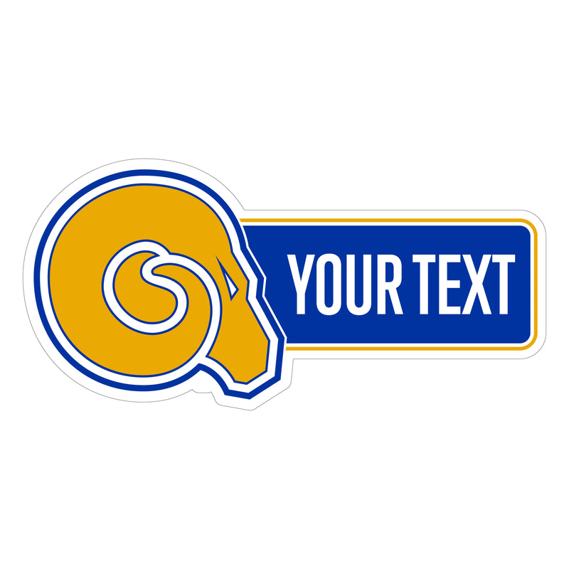 Albany State University Customizable Vinyl Sticker/Magnet Officially Licensed Collegiate Product 4-Inches Wide
