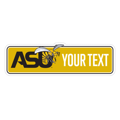 Alabama State University Customizable Vinyl Sticker/Magnet Officially Licensed Collegiate Product 12-Inches Wide
