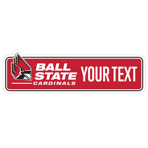 Ball State University Customizable Vinyl Sticker/Magnet Officially Licensed Collegiate Product 6-Inches Wide