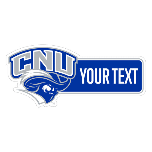 Christopher Newport Captains Customizable Vinyl Sticker/Magnet Officially Licensed Collegiate Product 12-Inches Wide