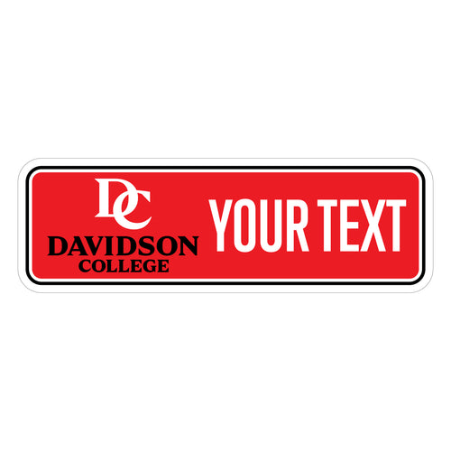 Davidson College Customizable Vinyl Sticker/Magnet Officially Licensed Collegiate Product 3-Inches Wide