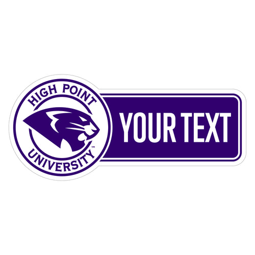 High Point University Customizable Vinyl Sticker/Magnet Officially Licensed Collegiate Product 6-Inches Wide