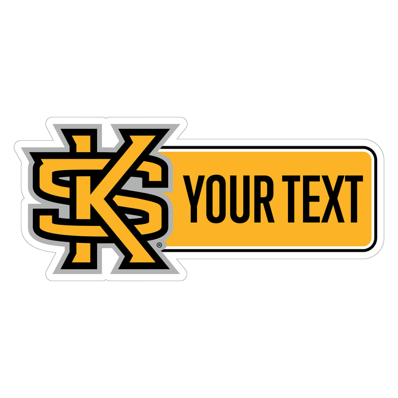 Kennesaw State University Customizable Vinyl Sticker/Magnet Officially Licensed Collegiate Product 12-Inches Wide