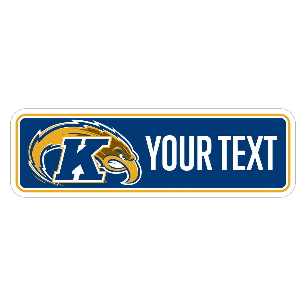 Kent State University Customizable Vinyl Sticker/Magnet Officially Licensed Collegiate Product 12-Inches Wide