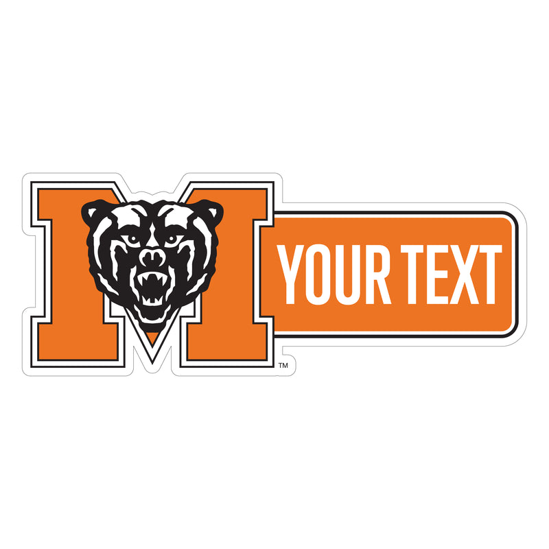 Mercer University Customizable Vinyl Sticker/Magnet Officially Licensed Collegiate Product 6-Inches Wide