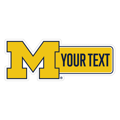Michigan Wolverines Customizable Vinyl Sticker/Magnet Officially Licensed Collegiate Product 6-Inches Wide