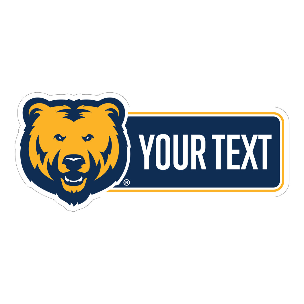 Northern Colorado Bears Customizable Vinyl Sticker/Magnet Officially Licensed Collegiate Product 3-Inches Wide