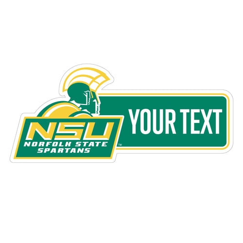 Norfolk State University Customizable Vinyl Sticker/Magnet Officially Licensed Collegiate Product 8-Inches Wide
