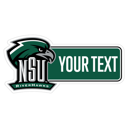Northeastern State University Riverhawks Customizable Vinyl Sticker/Magnet Officially Licensed Collegiate Product 12-Inches Wide