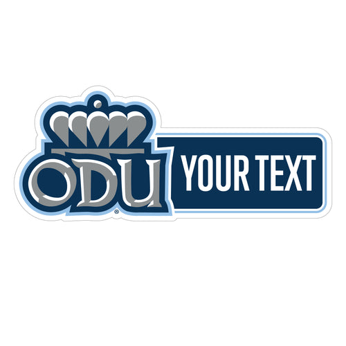 Old Dominion Monarchs Customizable Vinyl Sticker/Magnet Officially Licensed Collegiate Product 8-Inches Wide