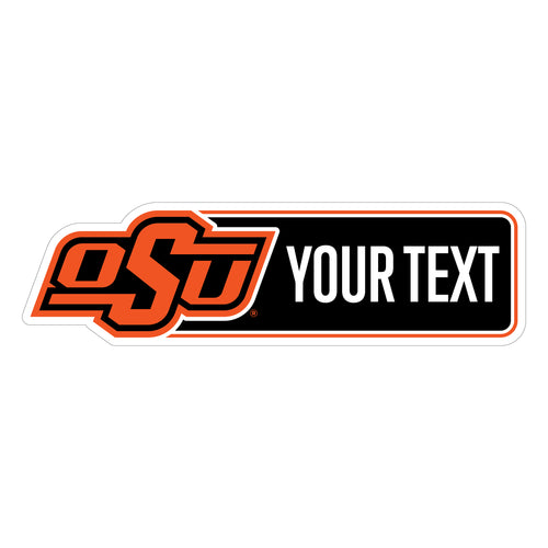 Oklahoma State Cowboys Customizable Vinyl Sticker/Magnet Officially Licensed Collegiate Product 4-Inches Wide