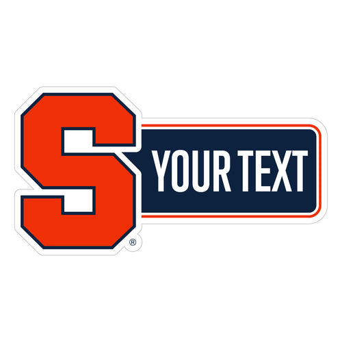 Syracuse Orange Customizable Vinyl Sticker/Magnet Officially Licensed Collegiate Product 12-Inches Wide