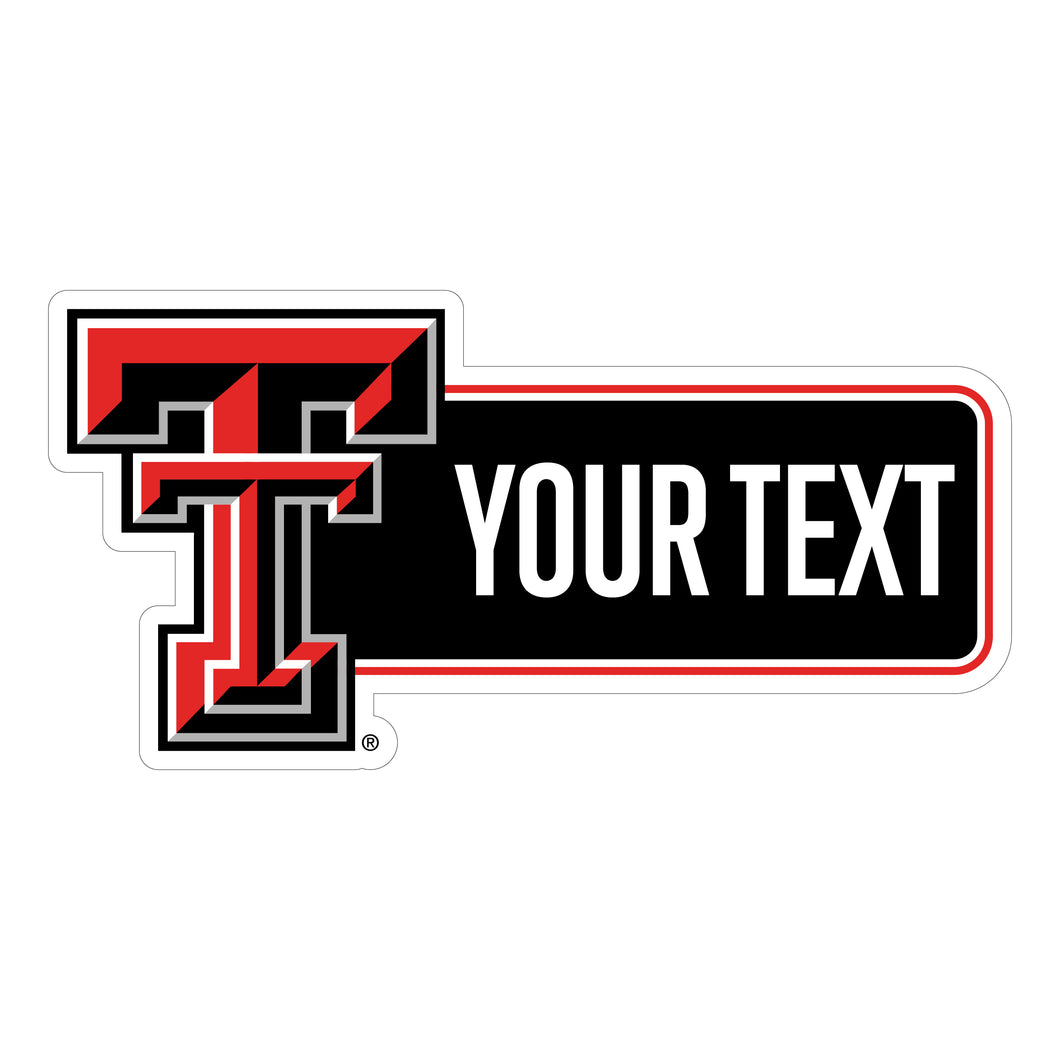 Texas Tech Red Raiders Customizable Vinyl Sticker/Magnet Officially Licensed Collegiate Product