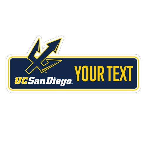 UC San Diego Customizable Vinyl Sticker/Magnet Officially Licensed Collegiate Product 3-Inches Wide