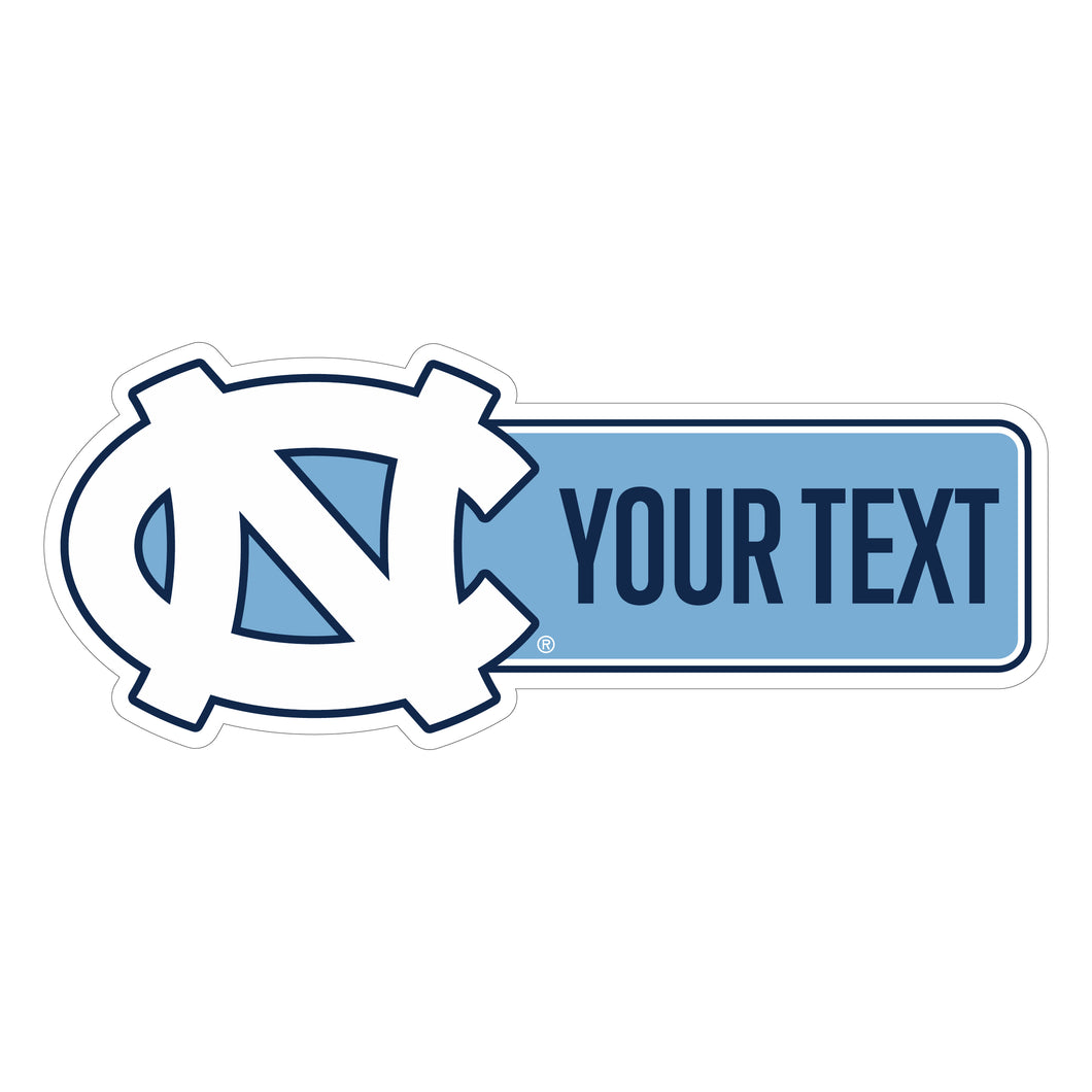 UNC Tar Heels Customizable Vinyl Sticker/Magnet Officially Licensed Collegiate Product 12-Inches Wide