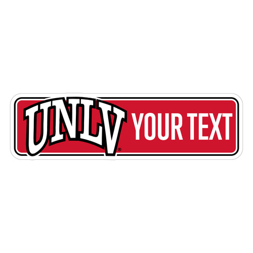 UNLV Rebels Customizable Vinyl Sticker/Magnet Officially Licensed Collegiate Product 8-Inches Wide