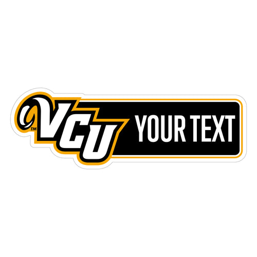 Virginia Commonwealth Customizable Vinyl Sticker/Magnet Officially Licensed Collegiate Product 4-Inches Wide