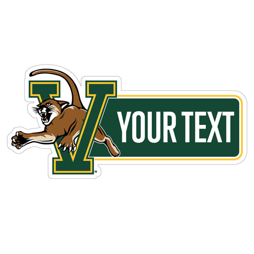 Vermont Catamounts Customizable Vinyl Sticker/Magnet Officially Licensed Collegiate Product 8-Inches Wide