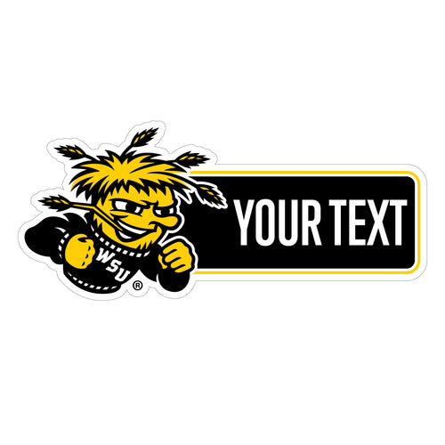 Wichita State Shockers Customizable Vinyl Sticker/Magnet Officially Licensed Collegiate Product 8-Inches Wide