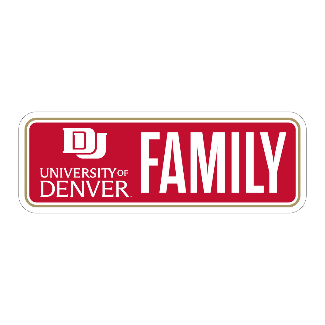 University of Denver Pioneers Proud Die Cut Decal Officially Licensed Collegiate Product