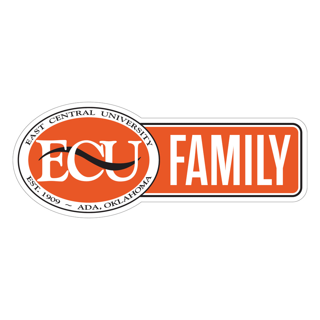 East Central University Tigers Proud Die Cut Decal Officially Licensed Collegiate Product