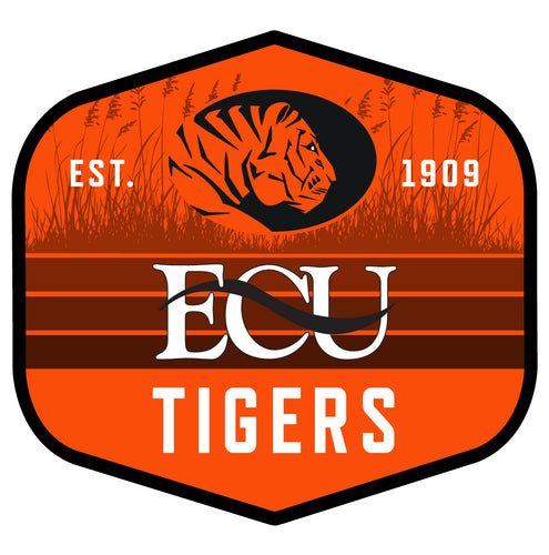 East Central University Tigers Scenic Background Vinyl Sticker/Magnet - Officially Licensed 