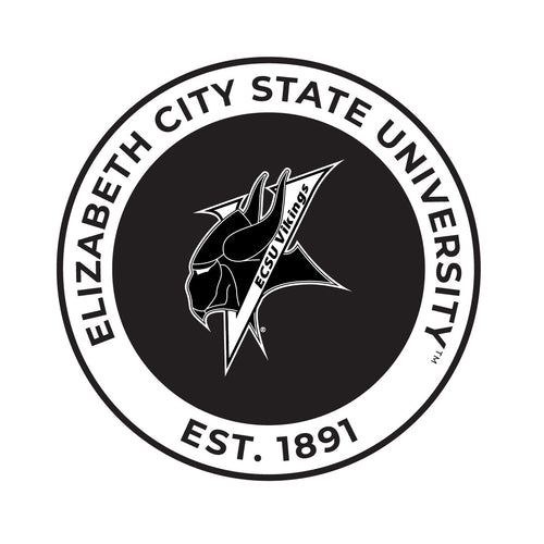 Elizabeth City State University Officially Licensed Black Vinyl Decal Sticker Holographic Backing