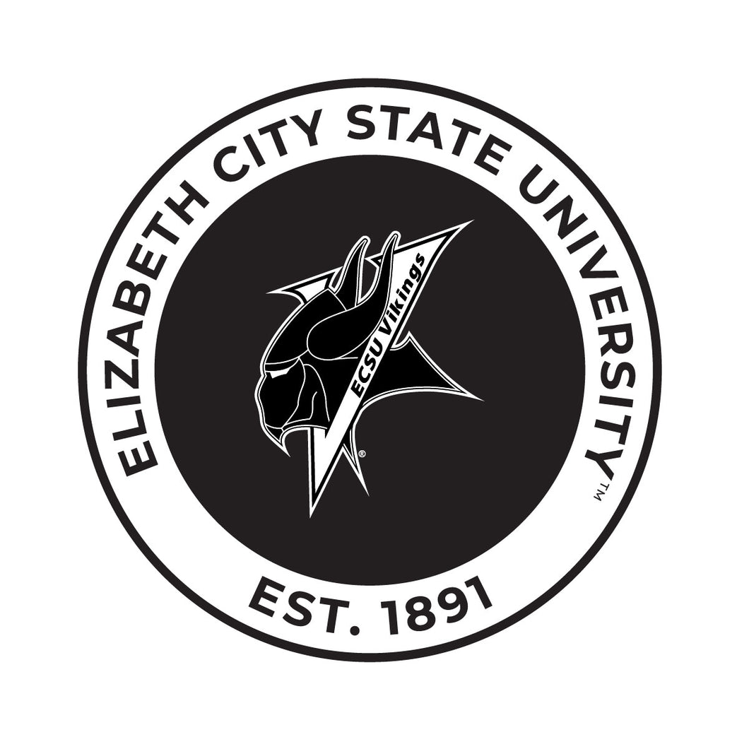 Elizabeth City State University Officially Licensed Black Vinyl Decal Sticker Holographic Backing