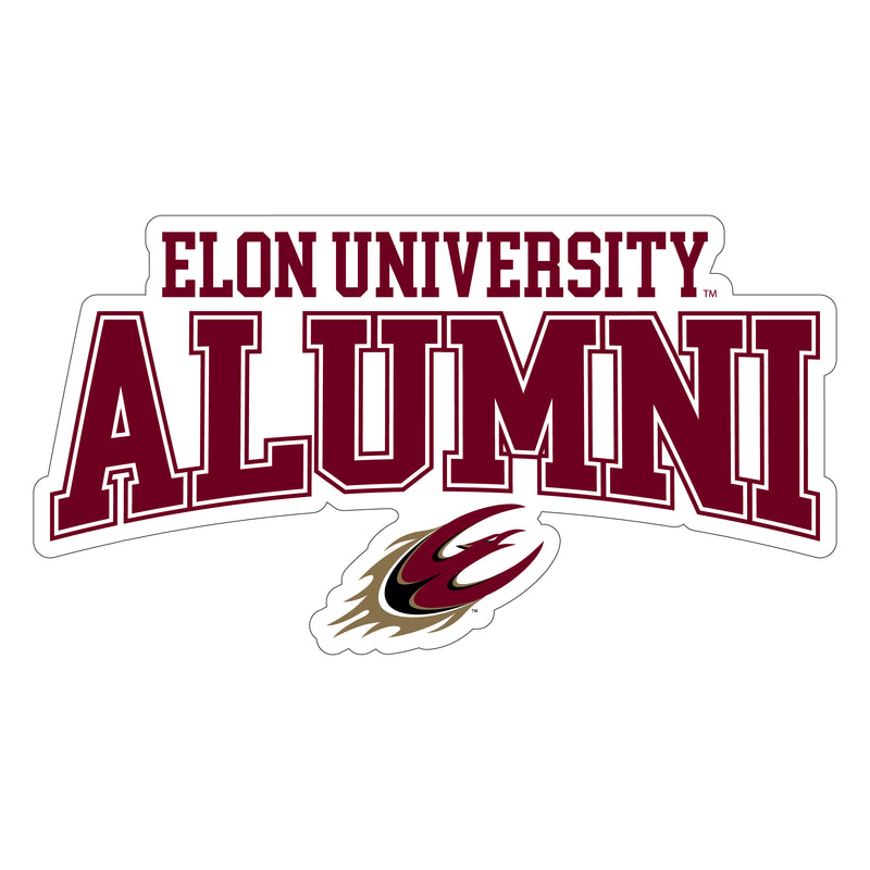 Elon University Laser Cut Alumni Vinyl Sticker/Magnet - Officially Licensed 3-Inch