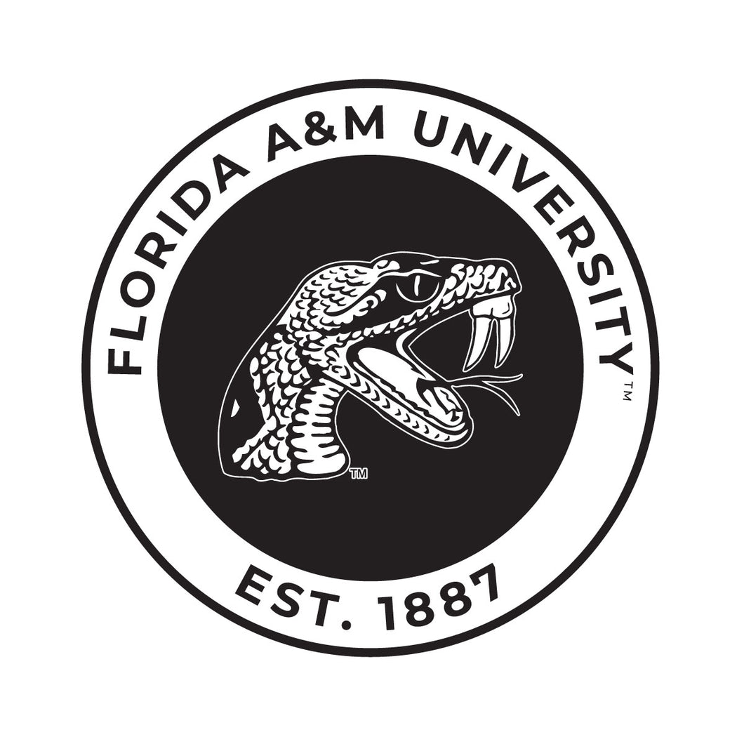 Florida A&M Rattlers Officially Licensed Black Vinyl Decal Sticker Holographic Backing
