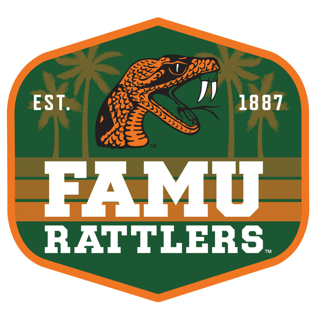 Florida A&M Rattlers Scenic Background Vinyl Sticker/Magnet - Officially Licensed 