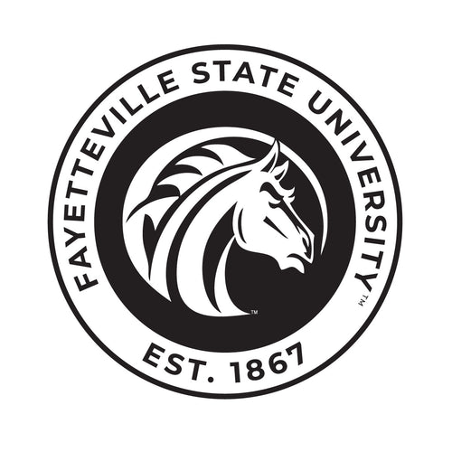 Fayetteville State University Officially Licensed Black Vinyl Decal Sticker Holographic Backing