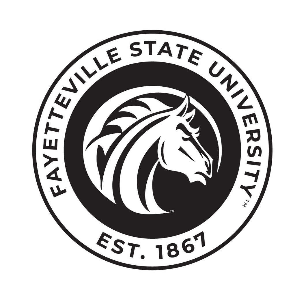 Fayetteville State University Officially Licensed Black Vinyl Decal Sticker Holographic Backing