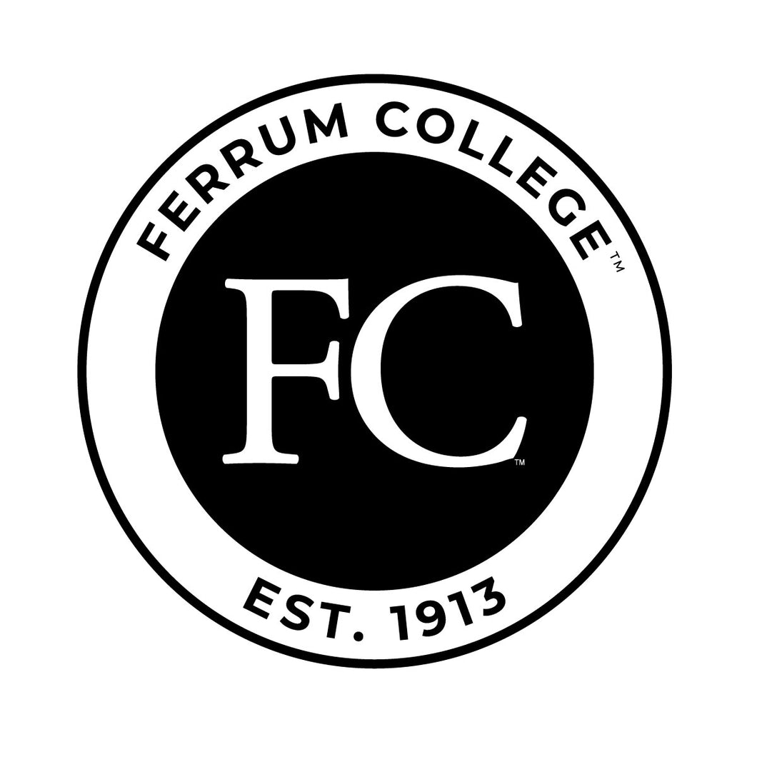 Ferrum College Officially Licensed Black Vinyl Decal Sticker White Backing