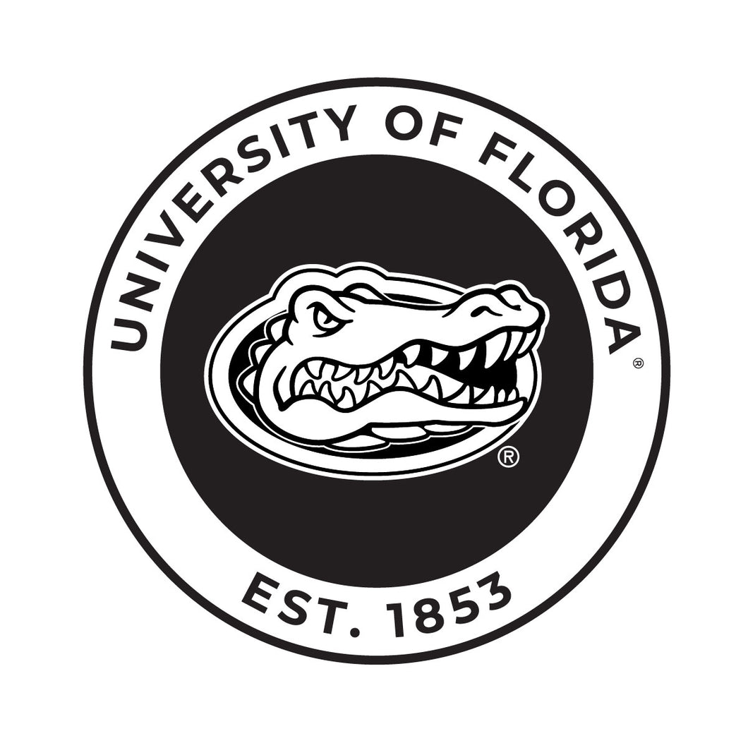 Florida Gators Officially Licensed Black Vinyl Decal Sticker Clear Backing