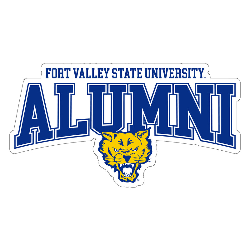 Fort Valley State University Laser Cut Alumni Vinyl Sticker/Magnet - Officially Licensed 8-Inch