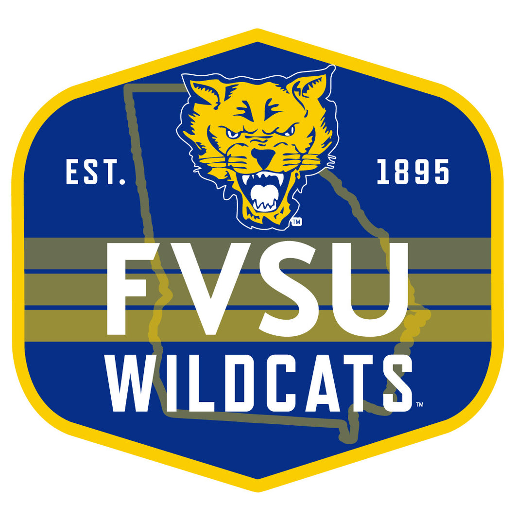 Fort Valley State University Scenic Background Vinyl Sticker/Magnet - Officially Licensed 